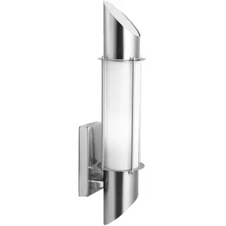 Harms Import Wandleuchte Edelstahl 10,2x13x49,8 cm 1xE27 grau