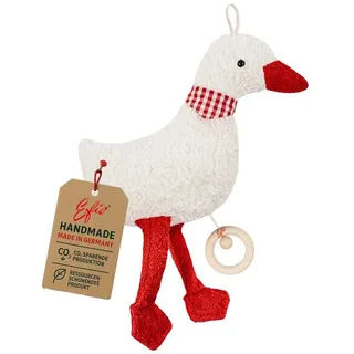 Efie Spieluhr Gans rot, Made in Germany, Größe ca. 38 cm, Melodie Guter Mond, du..... | Gr.: onesize