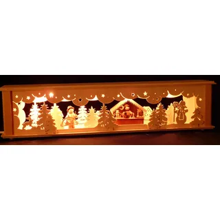 Schwibbogen 2-45 Schwibbogenerhöhung für Lichterbogen Made Erzgebirge Seiffen Maße: 52x10x11cm (BxTxH) ...