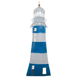 Kaufhaus le petit Wanddekoobjekt Leuchtturm Wanddeko Metall Wandbild Maritim Deko Figur Skulptur Objekt, Dekofigur Dekoskulptur Dekoobjekt aus Metall
