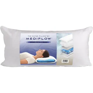 Mediflow Wasserkissen - Elite Collection Daunen Alternative Kissen Orthopädisches Kissen zur Linderung von Nackenschmerzen Verstellbares Wasserkissen zum Schlafen (40 x 80 cm)