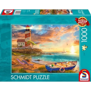 Schmidt Spiele - Sonnenuntergang in der Leuchtturm-Bucht, 1.000 Teile