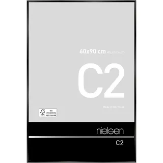 Nielsen Bilderrahmen C2 Aluminium Schwarz Eloxal Glanz / 60 x 90