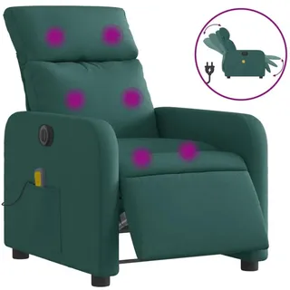 vidaXL Relaxsessel Elektrisch Polyester 50 x 78 x 50 cm Dunkelgrün