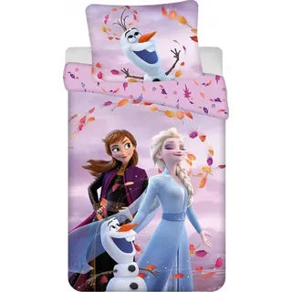 Jerry Fabrics Frozen Eiskönigin Mehrfarbig 140 x 200 cm + 70 x 90 cm