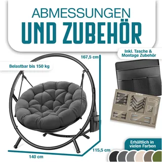 Kesser Hängesessel Bali anthrazit
