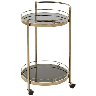 Servierwagen goldfarben Oro , gold , Maße (cm): B: 51 H: 76,5 T: 45.0
