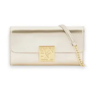 A|X Armani Exchange für Damen. XW000358AF21362U1046 Goldene Brieftasche (OSFA), Lässig, Party, Polyester