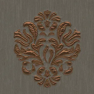 Bricoflor Tapete für Schlafzimmer Edel Ornament Vliestapete mit Textil Muster im Barock Stil Vlies Textiltapete mit Flock Samt in Grau Gold Elegant