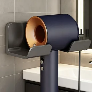 SQAQS Halterung für Haartrockner und Glätteisen, Haartrocknerhalter und Glätteisenhalter Universal Wandhalterung Halterung Aufbewahrung Organizer für Baderzimmer Wohnzimmer Barbershop