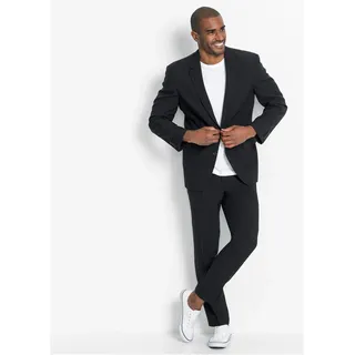 bonprix Anzug in Regular Fit (2-tlg. Set), schwarz, Gr.26, Klassischer Anzug mit praktischen Taschen und stillvoller Bequembundhose