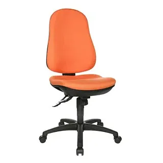 Topstar Bürostuhl Support SY, 8550 G04 Stoff orange, Gestell schwarz