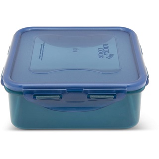 LocknLock Eco Aufbewahrungsbox | 870 ml | aus recyceltem Kunststoff | 100% luft- und wasserdicht | 4fach-Verschluss-System | Frischhaltedosen für Kühl- und Gefrierschrank | BPA-frei
