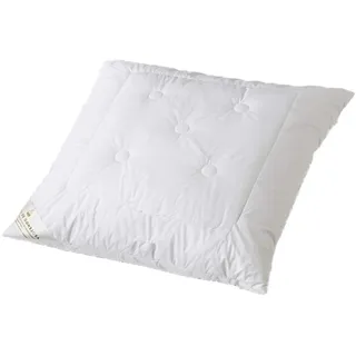 Abolengo de Alpaca Alpaka Kopfkissen mit feinstem Baby Alpaka versteppt 80x80cm, medium-fest (Füllung: Schurwollkügelchen)