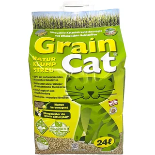 Grain Cat Green Cat Öko-Katzenstreu klumpend 3 x 24 Liter Katzenstreu 72 Liter