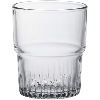 Duralex 1014AB06A0111 Empilable Trinkglas, Wasserglas, Saftglas, 200ml, Glas, transparent, 6 Stück