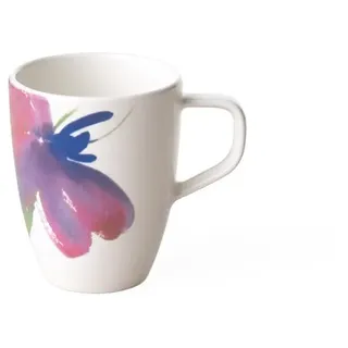 Villeroy und Boch - Artesano Flower Art Mokka-/ Espressotasse, Tasse in farbenfrohem Flower Art aus Premium Porzellan, spülmaschinenfest, 100 ml