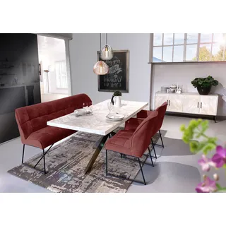 GUTMANN FACTORY Couch Polyester 2-Sitzer Rot
