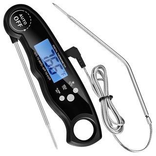 GelldG Grillthermometer Grillthermometer, Thermometer Küche, Digital Fleischthermometer rot