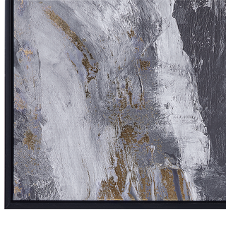 Leinwandbild abstrakt grau 83 x 103 cm JESI