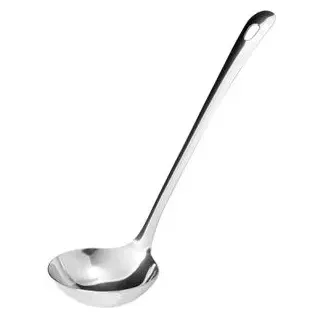 Fackelmann Schöpflöffel Lara, 24356, Edelstahl, 29cm, Ø 9cm, spülmaschinengeeignet, silber