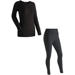 Maier Sports Lena, Damen Wäsche-Set, Thermounterwäsche für kalte Wintertage beim Skifahren oder eisigen Wandertouren, Skiunterwäsche mit dryprotec Technologie, Atmungsaktiv