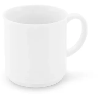 Friesland Porzellan Becher Henkelbecher 0,25 l Jeverland Weiß, 1-tlg., Porzellan, Henkelbecher, Ø8cm, Porzellan, Weiß weiß