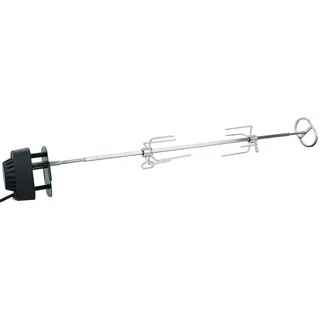 SANTOS motorisierter magnetischer Drehspieß - u.a. für SANTOS S-401, S-418 4 Brenner Gasgrills - BBQ Gasgrill-Rotisserie - 2 Laufrichtungen - mit Fleischnadeln