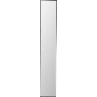 Kare Design Wandspiegel Starlet, Schwarz, 180x30 cm, Ganzkörperspiegel, mit Rahmen, zum Aufhängen, Rechteckig, Stahl, Wohnzimmer, Flur