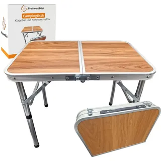 Preiswert & Gut Campingtisch faltbar Braun