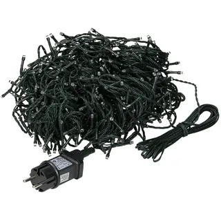 ECD Germany LED-Lichterkette spritzwassergeschützt 36 m Grün