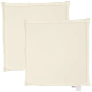 vidaXL Sitzkissen 45 x 45 cm Creme