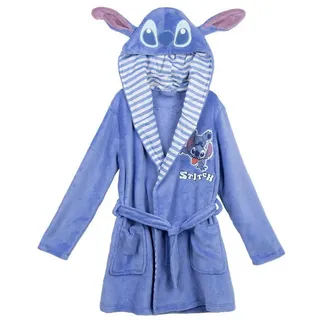 Disney Bademantel Stitch Morgenmantel aus Korallenfleece für Unisex, Polyester 8 Jahre