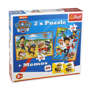 2in1 Puzzle und Memo - Paw Patrol, 30 und 48 Teile