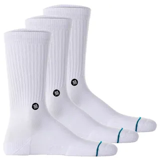 Stance Socken Icon Sneakersocken 3er Pack Weiß 35-37