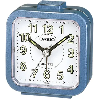 Quarzwecker CASIO "WAKE UP TIMER", blau, Wecker, Wecker,Leuchtzeiger und -ziffern,Schlafzimmer,Geschenkidee,Neo-Display