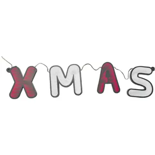 Casativo, Weihnachtsbeleuchtung, Festlicher LED XMAS Schriftzug für Fenster & Innenbereich, 100 x 17 cm