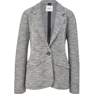 S.Oliver - Bouclé-Blazer aus Baumwollmix, Damen, schwarz, 40