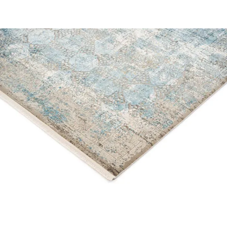 Musterring Vintage Teppich Apollo 67 x 130 cm Mischgewebe Grau, Blau Grau /