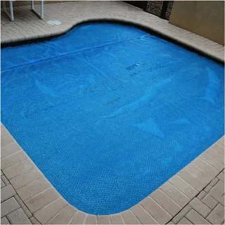 Solarwärmespeichernde Decke, leichte PE-Spa-Whirlpool-Abdeckung, rechteckige Solar-Poolabdeckung für in den Boden/oberirdische Schwimmbäder (Größe: 2 m × 5 m (6,5 Fuß × 16,4 Fuß))