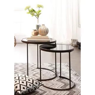 Home affaire Beistelltisch (Set, 2-St) schwarz