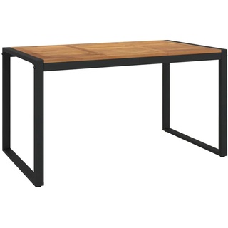 Festnight Gartentisch Holz Rechteckig Esszimmertisch Holztisch Garten Outdoor Esstisch Gartentisch Wetterfest Terassentisch Balkon Esstisch Holz Tisch 140×80×75 cm#2