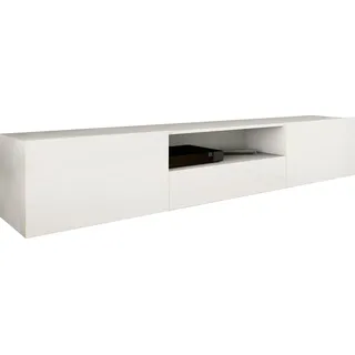 borchardt Möbel Sophia Lowboard 200 cm Weiß MDF/Melamin/Holzwerkstoff