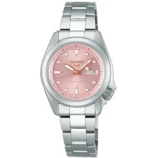 Seiko 5 Sports SRRA003 automatische Damenuhr rosa Zifferblatt 28 mm Japan neu...