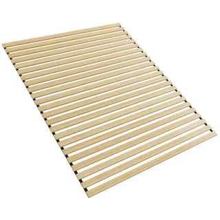 Lattenrost Rollrost Faltbare Rolllattenrost aus Zederholz mit 23 Leisten, FIVMEN, 2cm Dicke Holzlatten Ersatzleisten Belast bis 300KG 160 cm x 200 cm
