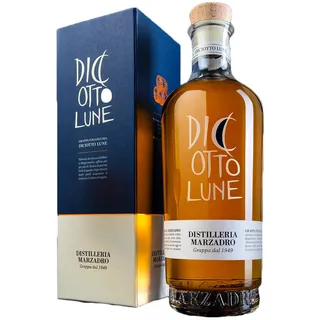 Marzadro Grappa DiCiotto Lune in Geschenkverpackung, 0,7 l