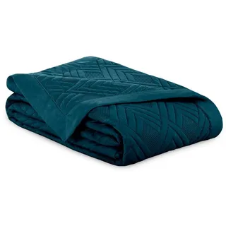 AmeliaHome Tagesdecke Tagesdecke Bettüberwurf Allzweckdecke Wohndecke Steppdecke Abstrakt, mit Füllung blau 170 cm x 210 cm