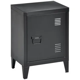 [en.casa] Nachtschrank Inari 30 x 40 x 57 cm Schwarz