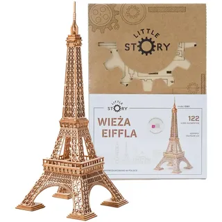 Little Story Holz Puzzle pädagogisch Modell 3D Set Do Self Für Kinder Erwachsene Geschenk... (Eiffelturm)