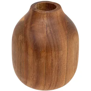 Atmosphera Createur d ́interieur Vase, Braun, Holz, 12 cm, Dekoration, Vasen, Bodenvasen